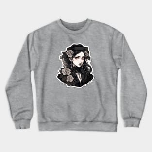 Cute Gothic Chick Crewneck Sweatshirt